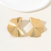 Stainless Steel Ear Studs-11 (Golden)